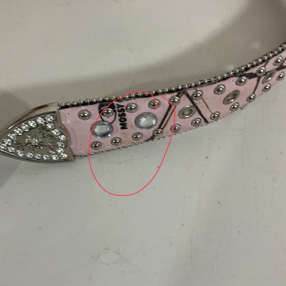 Blazin Roxx Women’s Western Camo/Pink Belt With Rhinestones Size M - Picture 4 of 6